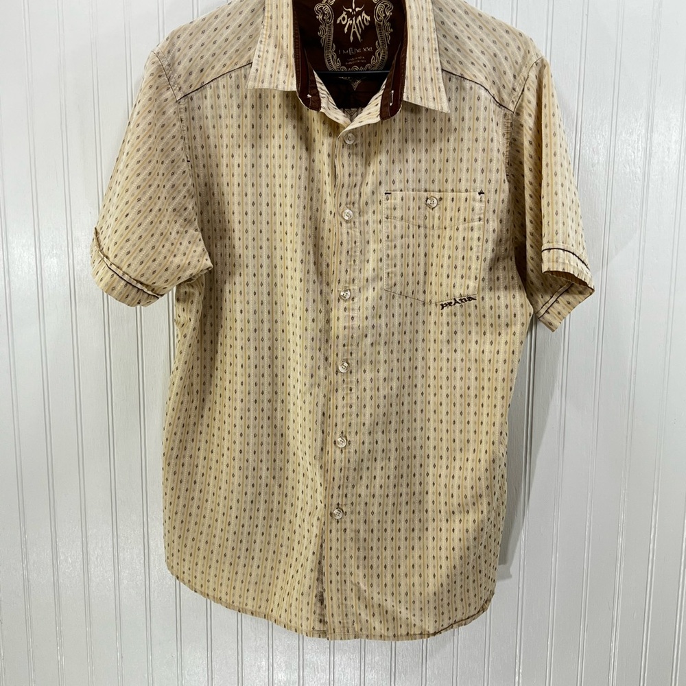 PrAna Men’s Short Sleeve Button-Up Shirt Bundle | Size Large | Boho Casual - Picture 2 of 16